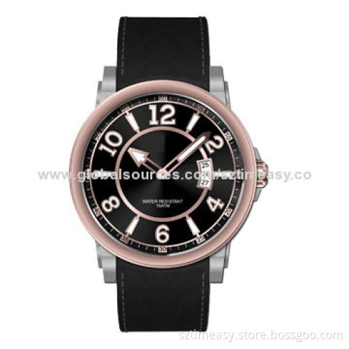 2014 Newly Designed Metal Watch with Date Movement, Hot Sale, Stainless Steel Case